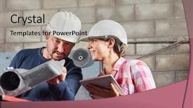  Presentation with control - Beautiful slide set featuring work in cooperation and control backdrop and a light gray colored foreground