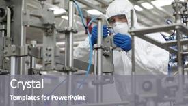  Presentation with work safety - Presentation theme having work in high tech background and a gray colored foreground