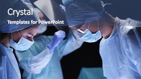  Presentation with operating room - PPT layouts featuring work in operating room background and a ocean colored foreground