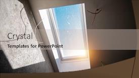  Presentation with environmentally friendly - Presentation design featuring work-in-progress-on-environmentally background and a mint green colored foreground