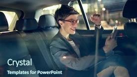  Presentation with fun work - Slide deck having work is fun - happy business background and a ocean colored foreground