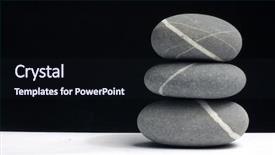  Presentation with balance life - Slides enhanced with work life balance white background - pyramid of three stones background and a wine colored foreground