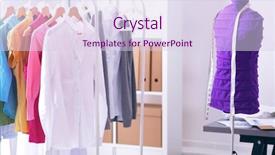  Presentation with sew - Theme with work place with sew manikins background and a  colored foreground