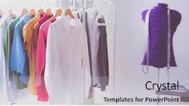  Presentation with sew - Beautiful slides featuring work place with sew manikins backdrop and a light gray colored foreground