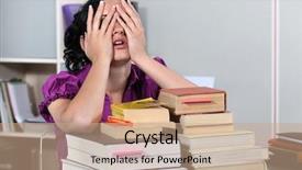  Presentation with law - Slides with information overload - overwhelmed law student background and a coral colored foreground