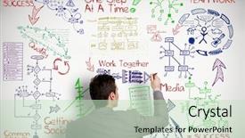  Presentation with innovation - Slide set featuring old pink nostalgy blur defocused of lights garland background background and a light blue colored foreground