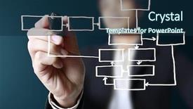  Presentation with work - Cool new slides with work plan - hand drawing in a whiteboard backdrop and a navy blue colored foreground