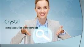  Presentation with business technology internet and network - Audience pleasing slides consisting of work search - business technology internet and office backdrop and a light blue colored foreground