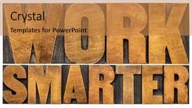  Presentation with motivational - Audience pleasing slide deck consisting of work smarter word abstract - motivational backdrop and a gold colored foreground