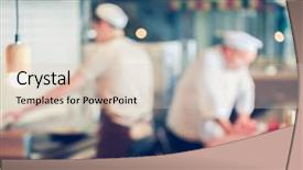  Presentation with cooking - Amazing slides having work stream - blurred background group of chefs backdrop and a lemonade colored foreground