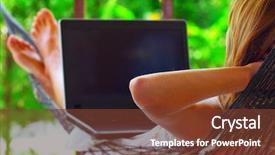  Presentation with young woman diagnosis of sti - Audience pleasing slide deck consisting of work vacation - young woman lying backdrop and a tawny brown colored foreground