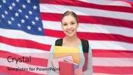  Presentation with tourism - Beautiful slide deck featuring work visa - travel tourism and education concept backdrop and a coral colored foreground