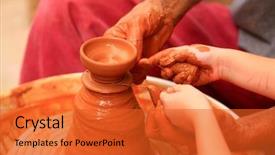  Presentation with ceramic - Theme featuring work with the ceramic background and a red colored foreground