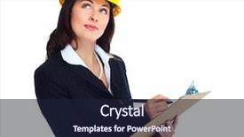  Presentation with contractor - Theme featuring worker contractor woman isolated background and a wine colored foreground