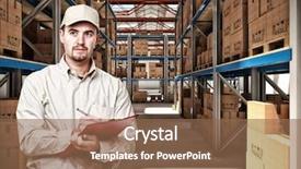  Presentation with neo classic villa almerico capra - Theme featuring worker in a classic warehouse background and a violet colored foreground