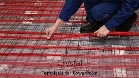  Presentation with pipe - Presentation theme enhanced with worker-is-installing-a-red background and a violet colored foreground