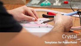  Presentation with worker - Slide set featuring worker-is-production-the-sign background and a coral colored foreground