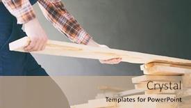  Presentation with lumber - Presentation having worker-is-taking-the-wooden background and a lemonade colored foreground
