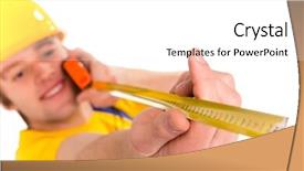  Presentation with office ergonomics man worker exercising - Presentation theme with worker man over white background background and a white colored foreground