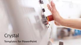  Presentation with control panel - Colorful PPT layouts enhanced with construction training development - cropped image of manual worker backdrop and a light gray colored foreground