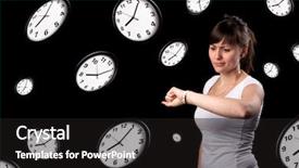  Presentation with student - Amazing presentation having worker sleeping - student looking watch with surprised backdrop and a black colored foreground