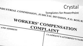  Presentation with compensation - Cool new theme with worker's compensation form complaint backdrop and a white colored foreground