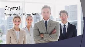  Presentation with army modern combatives - Audience pleasing presentation consisting of workforce - boss with his arms folded backdrop and a white colored foreground