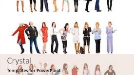  Presentation with culture - Presentation theme with workforce concept corporate culture background and a lemonade colored foreground