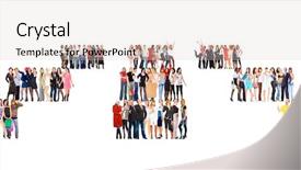  Presentation with stand - PPT layouts having workforce concept together we stand background and a  colored foreground