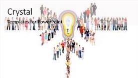  Presentation with stand - Theme featuring workforce concept together we stand background and a white colored foreground