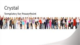  Presentation with groups - Presentation featuring workforce education - many colleagues isolated groups background and a pink colored foreground