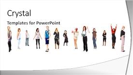  Presentation with 3d white people pushing - Amazing PPT theme having workforce education - people order team over white backdrop and a white colored foreground