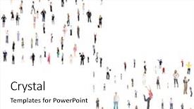  Presentation with diversity - Slide deck featuring workforce education - united company people diversity background and a  colored foreground