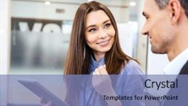  Presentation with pressure washing business proposal pre - Beautiful theme featuring workgroup - happy pretty young business woman backdrop and a teal colored foreground