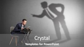  Presentation with shadow - Amazing slide deck having working and a big shadow backdrop and a gray colored foreground