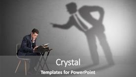  Presentation with shadow of a caravan - Slides consisting of working and a big shadow background and a gray colored foreground