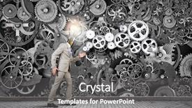  Presentation with marine engine company - Amazing presentation theme having working as one engine mixed backdrop and a gray colored foreground