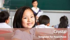  Presentation with elementary school career day and technology and black female - Amazing slides having working at desk in chinese backdrop and a coral colored foreground