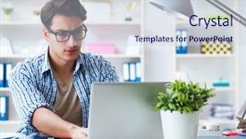  Presentation with new home sales - Cool new presentation theme with working at home new project backdrop and a lemonade colored foreground