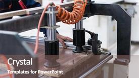  Presentation with furniture - Colorful presentation theme enhanced with working at machine and making backdrop and a violet colored foreground