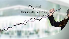  Presentation with stock market - Slides featuring bonds stocks - confident businesswoman who is working background and a lemonade colored foreground