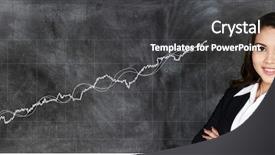  Presentation with stock market - Audience pleasing slides consisting of working at the stock market backdrop and a dark gray colored foreground