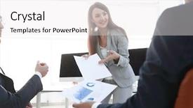  Presentation with project - Theme with working capital management - investor studies a new financial background and a white colored foreground