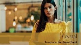  Presentation with matter - Theme featuring working-hard-no-matter background and a gold colored foreground