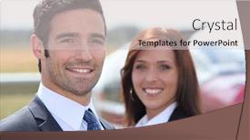  Presentation with aviation - Presentation theme enhanced with working in aviation background and a light gray colored foreground