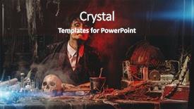  Presentation with medieval - Slides enhanced with working in his laboratory alchemist background and a wine colored foreground