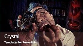  Presentation with crazy - Presentation theme featuring working in his laboratory alchemist background and a  colored foreground