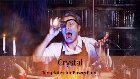  Presentation with crazy - Theme having working in his laboratory alchemist background and a  colored foreground