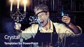  Presentation with uae old man - Audience pleasing slide deck consisting of working in his laboratory alchemist backdrop and a  colored foreground