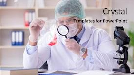  Presentation with forensics - PPT layouts consisting of working in lab on crime background and a  colored foreground